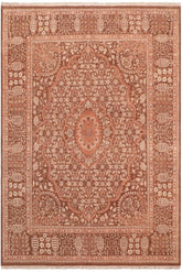 Traditional Tajdar Raguel Brown Brown Hand Knotted Area rugs 8X10