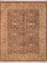 handmade Traditional Regular Brown Tan Hand Knotted RECTANGLE 100% WOOL area rug 8x11
