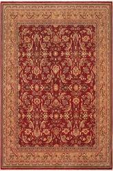 handmade Traditional Lahore Rust Tan Hand Knotted RECTANGLE 100% WOOL area rug 8'X10'