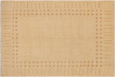 handmade Modern Kafkaz Beige Tan Hand Knotted RECTANGLE 100% WOOL area rug 9' x 12'