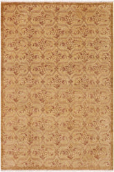 handmade Transitional Kafkaz Green Brown Hand Knotted RECTANGLE 100% WOOL area rug 9X12