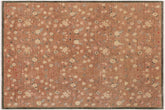 handmade Modern Kafkaz Lt. Brown Rust Hand Knotted RECTANGLE 100% WOOL area rug 9' x 12'