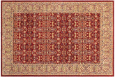 handmade Transitional Kafkaz Red Lt. Green Hand Knotted RECTANGLE 100% WOOL area rug 9' x 12'