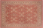 handmade Traditional Lahore Rust Tan Hand Knotted RECTANGLE 100% WOOL area rug