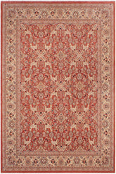 handmade Traditional Lahore Rust Tan Hand Knotted RECTANGLE 100% WOOL area rug
