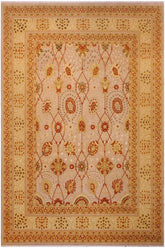 Traditional Batish Kenda Lt. Tan Lt. Tan Hand Knotted Area rugs 9X12