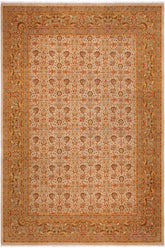 handmade Traditional Lt. Gray Lt. Green Hand Knotted RECTANGLE 100% WOOL area rug 9'X12'