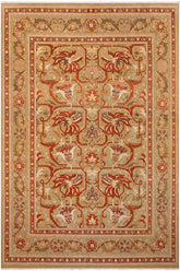Traditional Kaffas Eryn Gold Gold Hand Knotted Area rugs 9X12