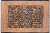 handmade Transitional Kirman Blue Tan Hand Knotted RECTANGLE 100% WOOL area rug 8 x 10