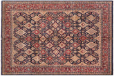 handmade Transitional Sultanabad Blue Blue Hand Knotted RECTANGLE 100% WOOL area rug 8x10