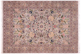 handmade Traditional Nagi Lt. Gray Lt. Gray Hand Knotted RECTANGLE 100% WOOL area rug 9x12