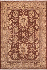 handmade Traditional Kafkaz Brown Tan Hand Knotted RECTANGLE 100% WOOL area rug 8X10
