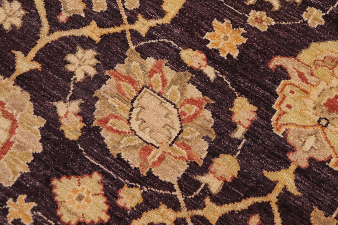 handmade Traditional Kafkaz Purple Lt. Tan Hand Knotted RECTANGLE 100% WOOL area rug 9 x 12