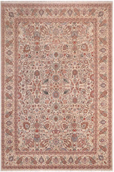 handmade Traditional Lt. Gray Gold Hand Knotted RECTANGLE 100% WOOL area rug 10'X14'