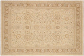 handmade Traditional Kafkaz Beige Brown Hand Knotted RECTANGLE 100% WOOL area rug 9x12