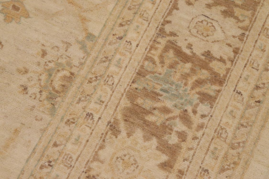 handmade Traditional Kafkaz Beige Brown Hand Knotted RECTANGLE 100% WOOL area rug 9 x 12