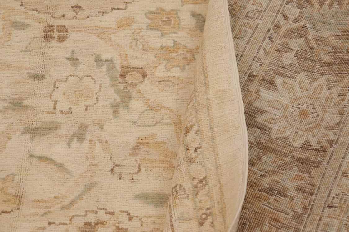 handmade Traditional Kafkaz Beige Brown Hand Knotted RECTANGLE 100% WOOL area rug 9 x 12