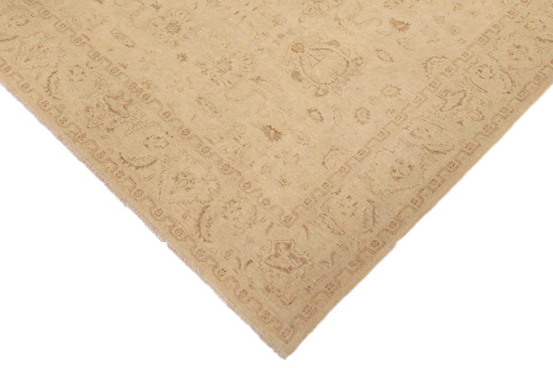 handmade Traditional Kafkaz Beige Brown Hand Knotted RECTANGLE 100% WOOL area rug 9 x 12
