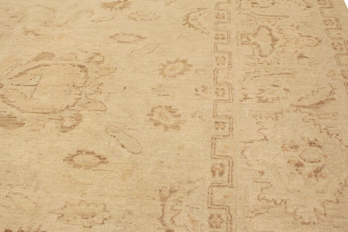 handmade Traditional Kafkaz Beige Brown Hand Knotted RECTANGLE 100% WOOL area rug 9 x 12