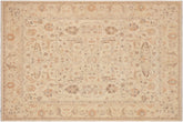 handmade Traditional Kafkaz Beige Brown Hand Knotted RECTANGLE 100% WOOL area rug 9x11