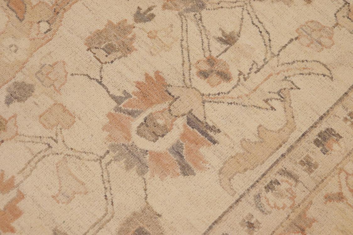 handmade Traditional Kafkaz Beige Brown Hand Knotted RECTANGLE 100% WOOL area rug 9 x 11