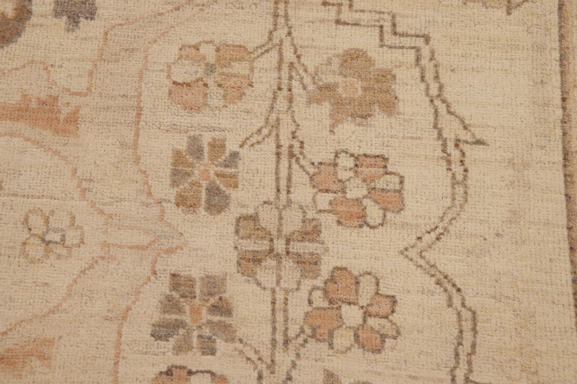 handmade Traditional Kafkaz Beige Brown Hand Knotted RECTANGLE 100% WOOL area rug 9 x 11