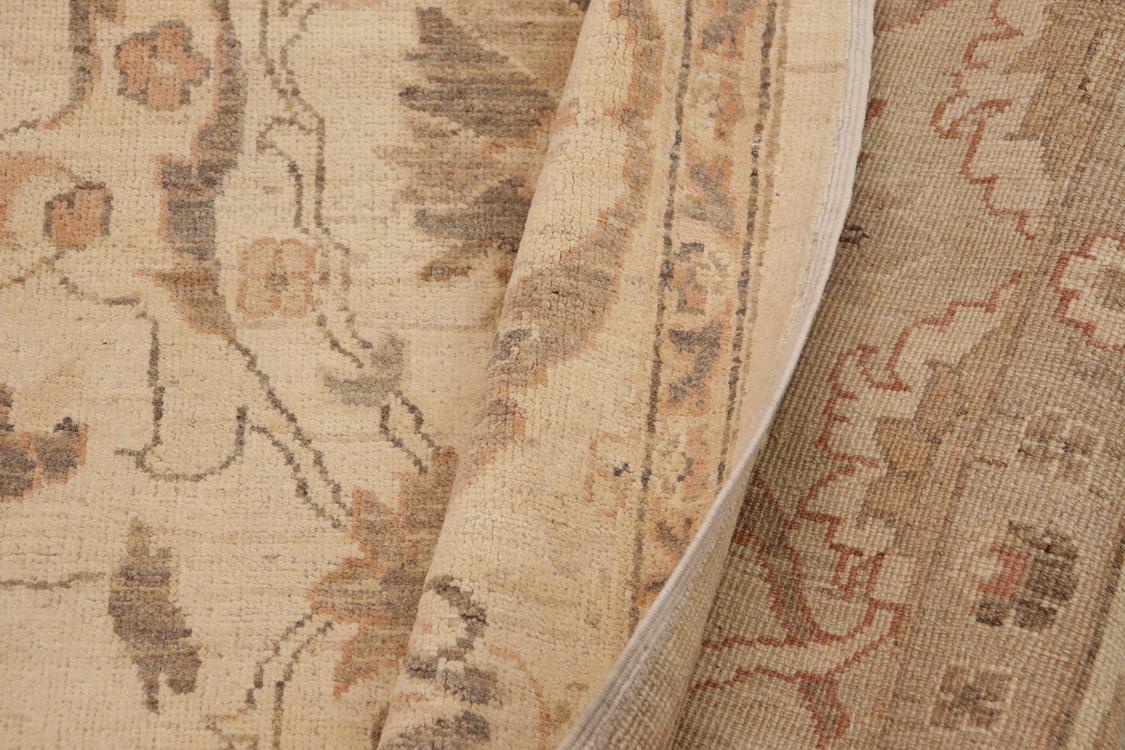 handmade Traditional Kafkaz Beige Brown Hand Knotted RECTANGLE 100% WOOL area rug 9 x 11