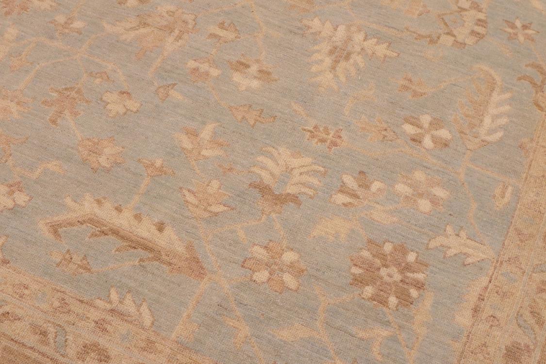 handmade Traditional Kafkaz Lt. Blue Lt. Brown Hand Knotted RECTANGLE 100% WOOL area rug 9 x 11