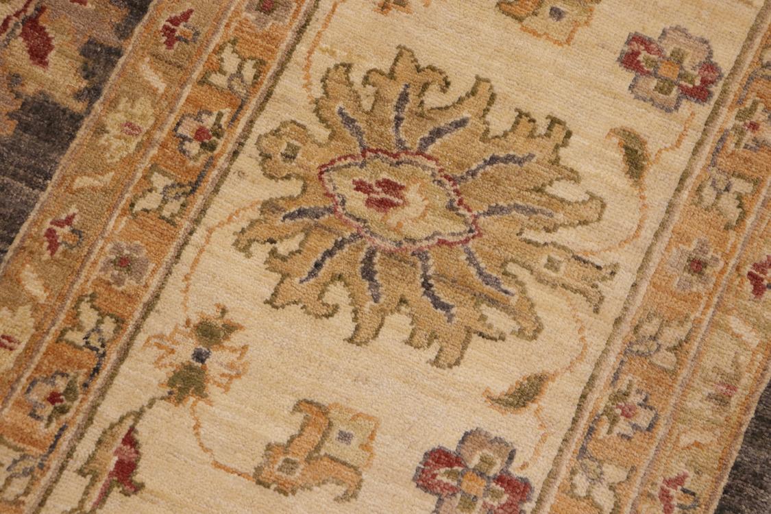 handmade Traditional Kafkaz Charcoal Beige Hand Knotted RECTANGLE 100% WOOL area rug 9 x 12