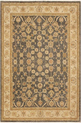 handmade Traditional Kafkaz Gray Beige Hand Knotted RECTANGLE 100% WOOL area rug 9X12