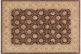 handmade Transitional Kafkaz Brown Tan Hand Knotted RECTANGLE 100% WOOL area rug 9' x 12'