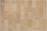 handmade Modern Kafkaz Tan Brown Hand Knotted RECTANGLE 100% WOOL area rug 10' x 13'