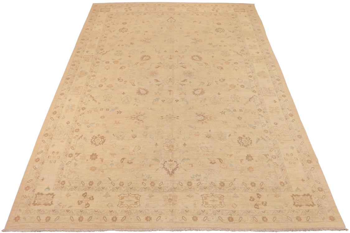 handmade Traditional Kafkaz Tan Brown Hand Knotted RECTANGLE 100% WOOL area rug 10 x 14