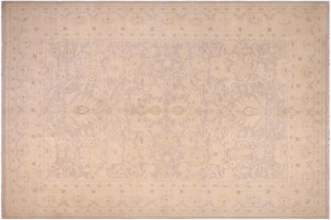 handmade Traditional Kafkaz Lt. Gray Lt. Tan Hand Knotted RECTANGLE 100% WOOL area rug 10 x 14