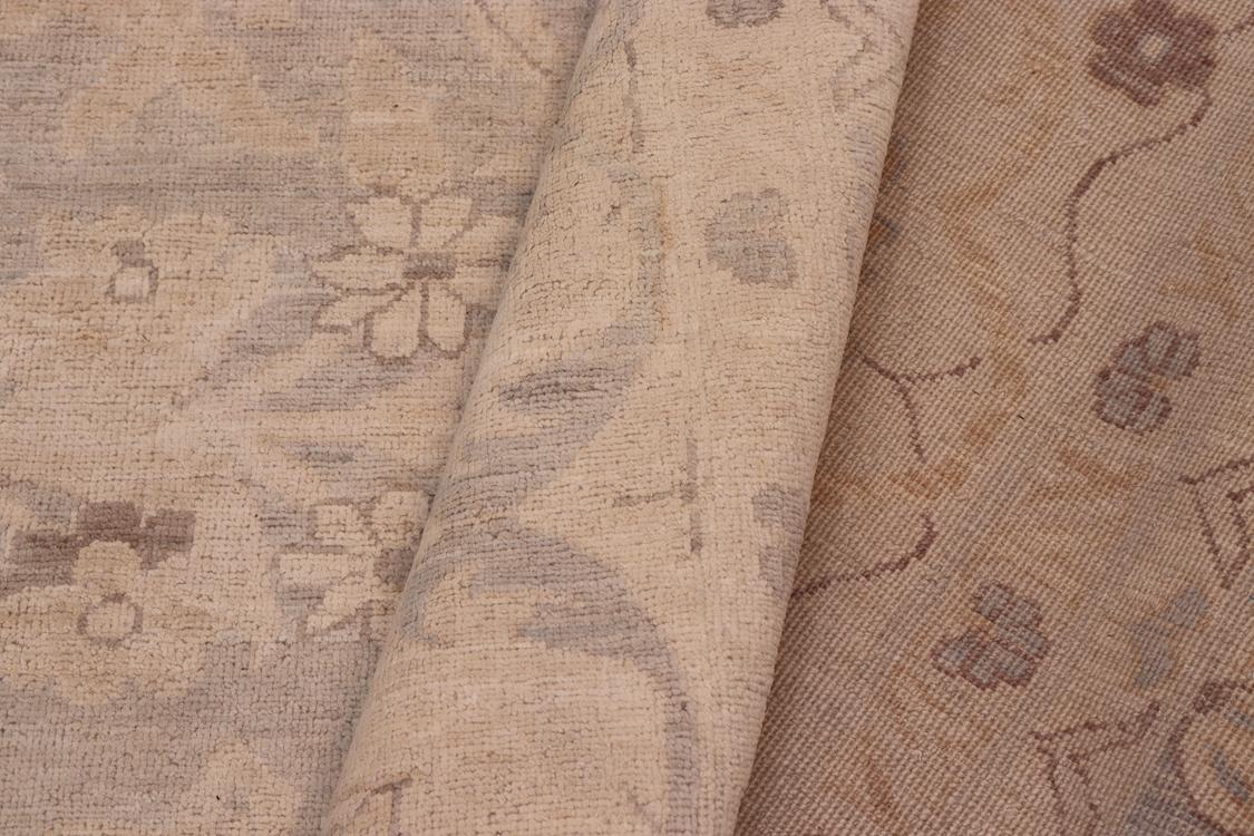 handmade Traditional Kafkaz Lt. Gray Lt. Tan Hand Knotted RECTANGLE 100% WOOL area rug 10 x 14