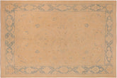 handmade Traditional Kafkaz Tan Blue Hand Knotted RECTANGLE 100% WOOL area rug 10x14