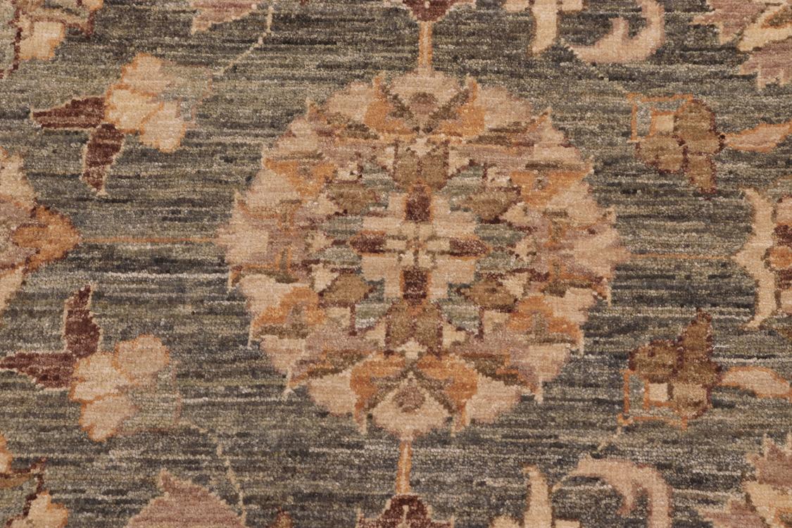 handmade Traditional Kafkaz Grayish Blu Tan Hand Knotted RECTANGLE 100% WOOL area rug 10 x 14