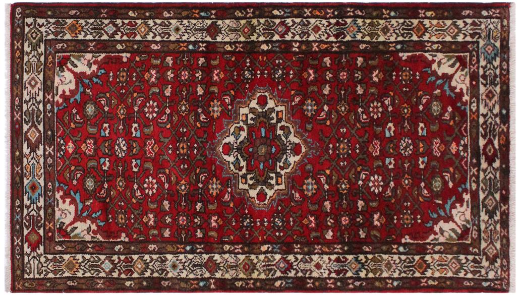 handmade Traditional Kashan Red Ivory Hand Knotted RUNNER 100% Wool and Silk area rug 3x7