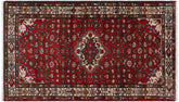 handmade Traditional Kashan Red Ivory Hand Knotted RUNNER WOOL&SILK area rug 3 x 7