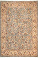 handmade Transitional Kafkaz Lt. Green Beige Hand Knotted RECTANGLE 100% WOOL area rug 8X10