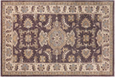 handmade Traditional Kafkaz Brown Ivory Hand Knotted RECTANGLE 100% WOOL area rug 3x5