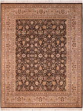 handmade Traditional Regular Brown Gray Hand Knotted RECTANGLE 100% WOOL area rug 8x11