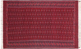 handmade Geometric Tukmansalah Red Blue Hand-Woven RECTANGLE 100% WOOL area rug 7x12