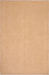 handmade Transitional Kafkaz Tan Brown Hand Knotted RECTANGLE 100% WOOL area rug 6X9