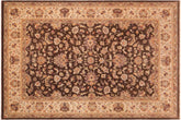 handmade Traditional Kafkaz Brown Ivory Hand Knotted RECTANGLE 100% WOOL area rug 10x13