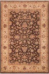 handmade Traditional Kafkaz Brown Ivory Hand Knotted RECTANGLE 100% WOOL area rug 10X13