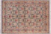 handmade Transitional Hamjolie Lt. Green Lt. Green Hand Knotted RECTANGLE 100% WOOL area rug 5x7