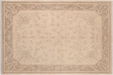 handmade Transitional Lahore Beige Brown Hand Knotted RECTANGLE 100% WOOL area rug 8' x 10'