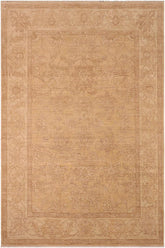 handmade Traditional Kafkaz Gold Tan Hand Knotted RECTANGLE 100% WOOL area rug 8X10