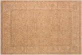 handmade Traditional Kafkaz Gold Tan Hand Knotted RECTANGLE 100% WOOL area rug 8x10